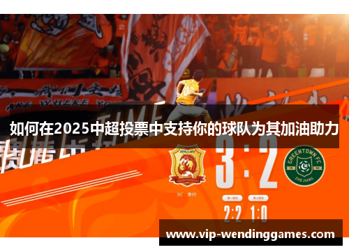 如何在2025中超投票中支持你的球队为其加油助力