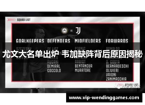 尤文大名单出炉 韦加缺阵背后原因揭秘